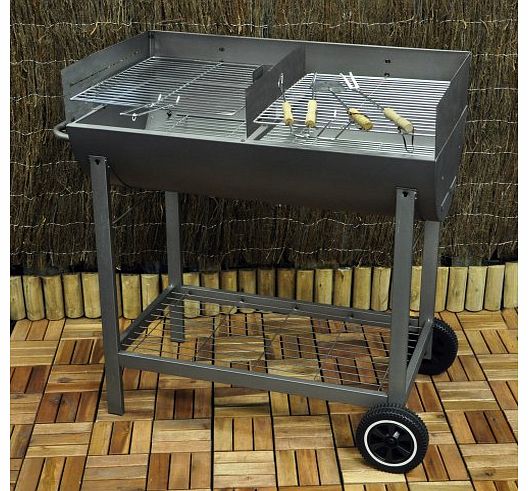 Bonnington Plastics Kingfisher OUTBBQ Half Drum BBQ
