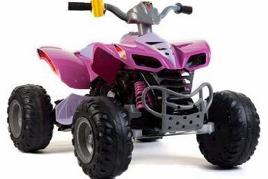 12V Twin Motor Kids Raptor Ride On Quad Bike Pink