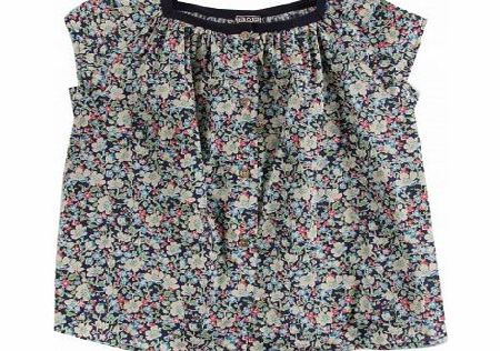 Bonton Liberty fairy blouse Navy blue `6 years