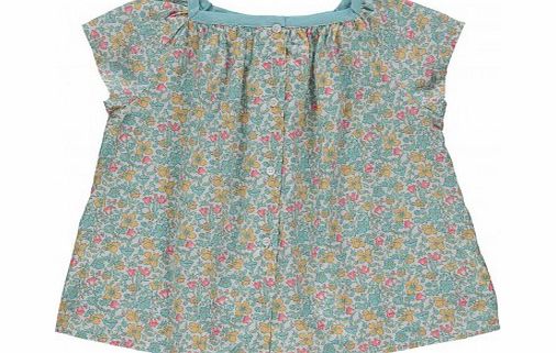 Bonton Liberty fairy blouse Turquoise `4 years