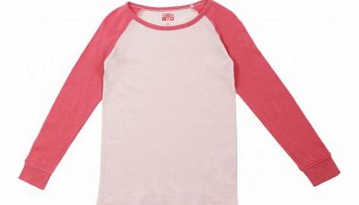 T-shirt Bicolore Pale pink `6 years,10 years,12