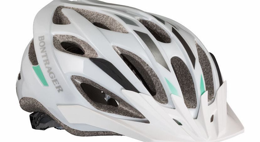 Bontrager Womens Solstice Helmet White and Teal
