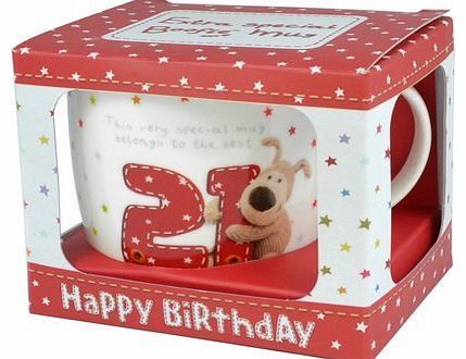 boofle online BOOFLE MUG - 21st BIRTHDAY MUG In Happy Birthday Box