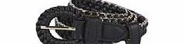 boohoo Abigail Chain Edged Belt - black azz22132