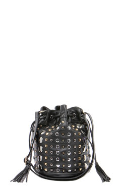 Aimee Gold and Silver Studded Duffle Bag Female