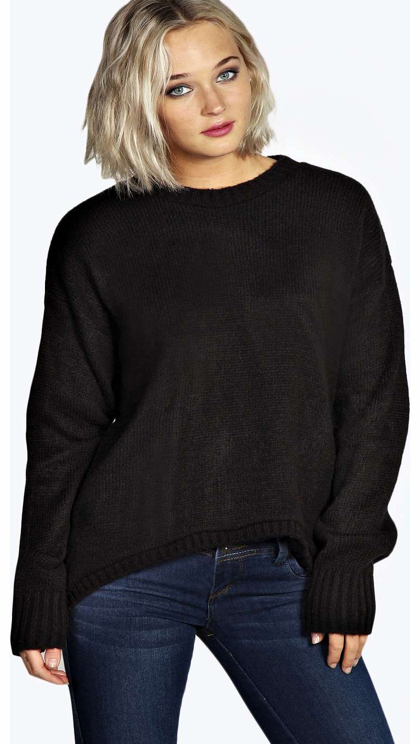 Alice Oversized Soft Knit Jumper - black azz16662