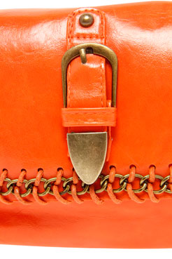 boohoo Alissa Chain Trim Buckle Bag Female