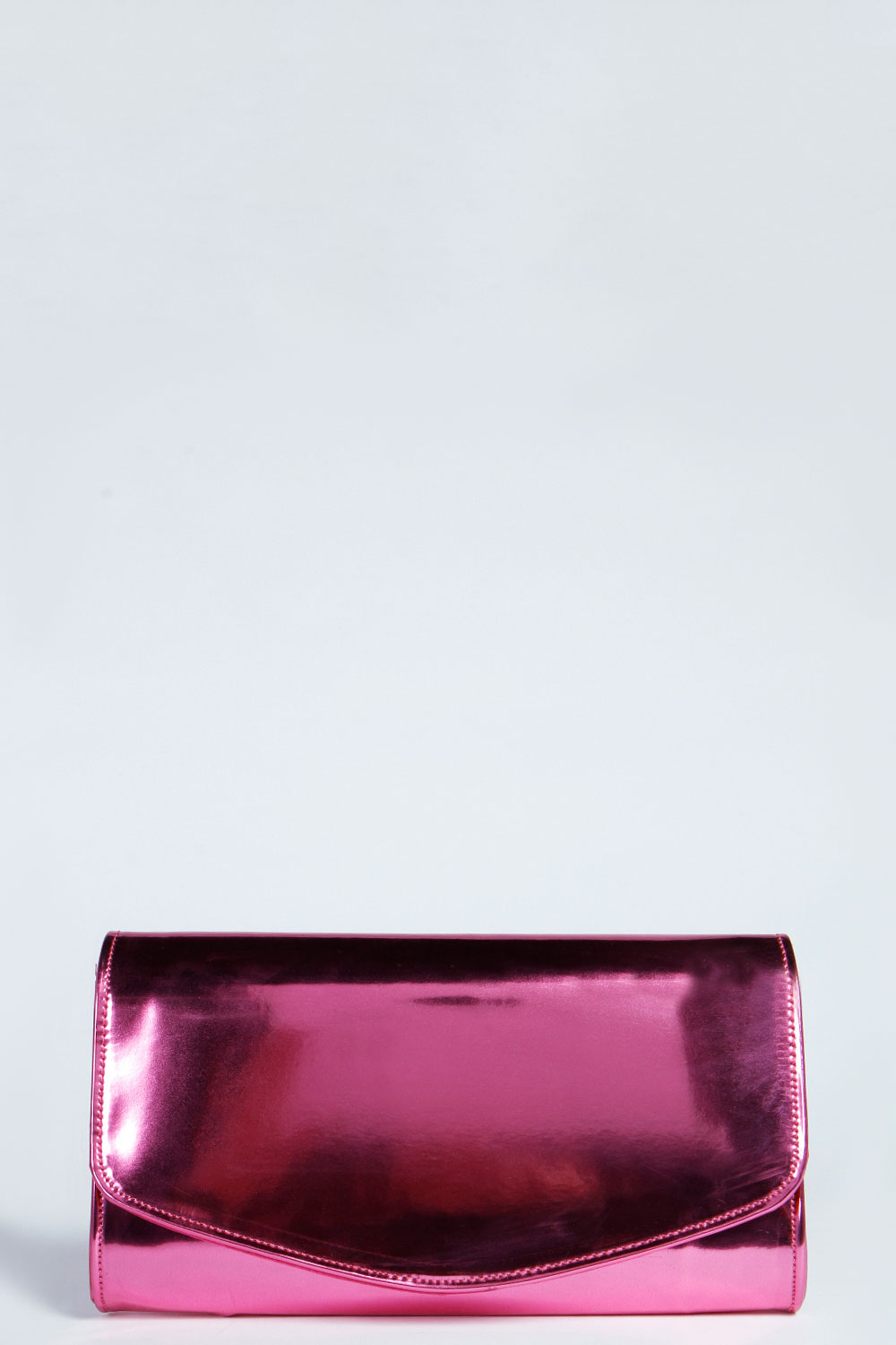 boohoo Amanda Hologram Clutch - pink, pink
