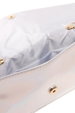 boohoo Angelica Hexagon Hologram Crossbody Bag Female