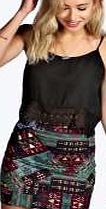 boohoo Aztec Bodycon Mini Skirt - multi azz08236