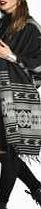 boohoo Aztec Edge Wrap - black azz13047