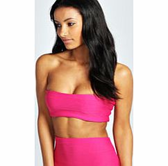 boohoo Bandage Bandeau Top - pink azz26214