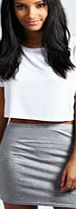 boohoo Basic Bodycon Mini Skirt - grey marl azz34497
