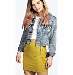 boohoo Basic Bodycon Mini Skirt - olive azz12800