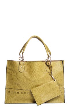 Beau Scale Print Shopper with Wallet Female