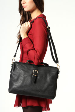 Billie Leather Look Doctors Bag Female