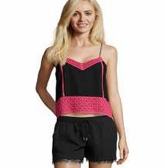 Boutique Evelyn Thin Strap Crochet  Pom Pom