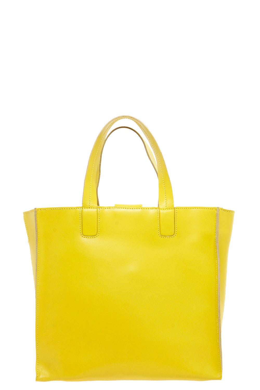 Boutique Mia Leather Box Day Bag - lime,