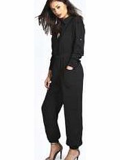 boohoo Boutique Mila Multi Pocket Utility Jumpsuit -