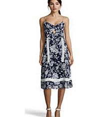 boohoo Boutique Paige Paisley Georgette Crochet Cami