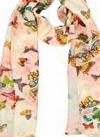 boohoo Butterfly Lightweight Scarf - beige azz07539
