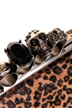 Boohoo Cadence Skull and Ring Handle Detail Clutch