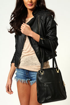 boohoo Caitlin Pocket Front Rucksack Female