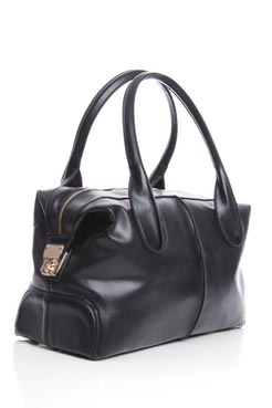 Camille Large Structured Contrast Bowler Bag