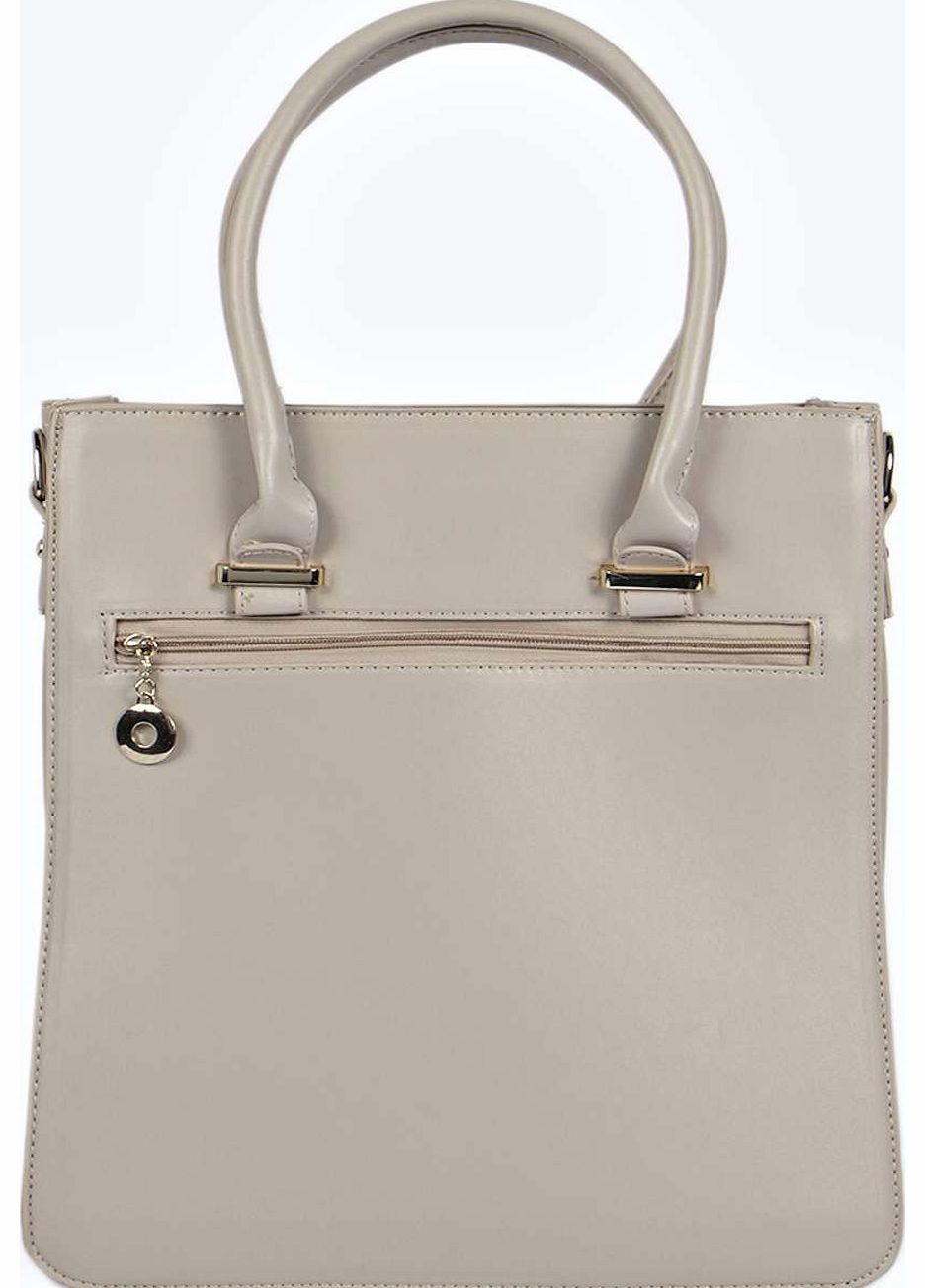 Carly Structured Shopper Day Bag - grey azz16052