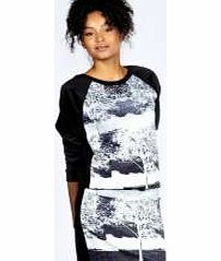 boohoo Carys Woodland Print Mini Skirt - multi azz24003