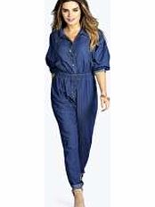 Ceci Denim Boiler Suit - blue azz19986