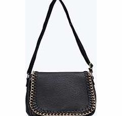 Chain Edge Saddle Bag - black azz11781