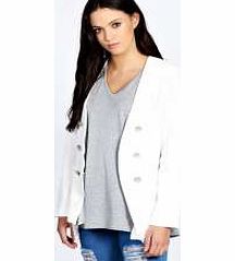 Charlotte Waterfall Blazer - cream azz23026