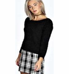 boohoo Checked Woven Mini Skirt - black azz17646