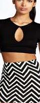 boohoo Chevron Print Mini Skirt - multi azz07779