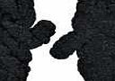 boohoo Chunky Knit Mittens - black azz23877