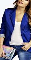 Colour Block Blazer - cobalt azz47328