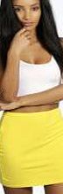 boohoo Colour Block Bodycon Mini Skirt - yellow azz05522