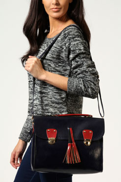 Dahlia Heritage Tassle Satchel Female