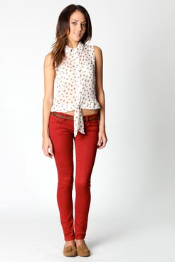 Daisy Polka Dot Knotted Blouse