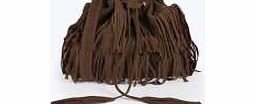 Daisy Tassel Fringe Duffle Bag - tan azz19789