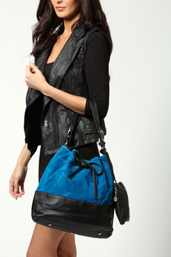 Darcy Suede Panel Duffle Bag Female