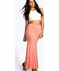 boohoo Drop Waist Maxi Skirt - salmon azz12185