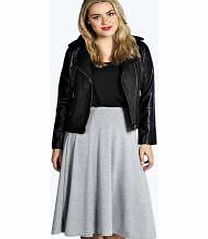 Emilia Full Circle Skirt - grey marl pzz98723