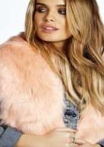 boohoo Faux Fur Collar Scarf - pink azz13402