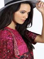 boohoo Fedora With Contrast Trim - grey azz22201