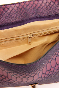 boohoo Fiona Snake Print Shoulder Bag Female