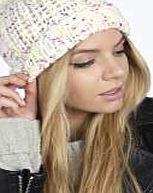 boohoo Fleck Chunky Knit Hat - white azz18282