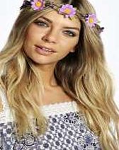 boohoo Floral Head Crown - purple azz03891