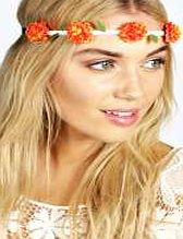 boohoo Floral Plaited Headband - red azz05872